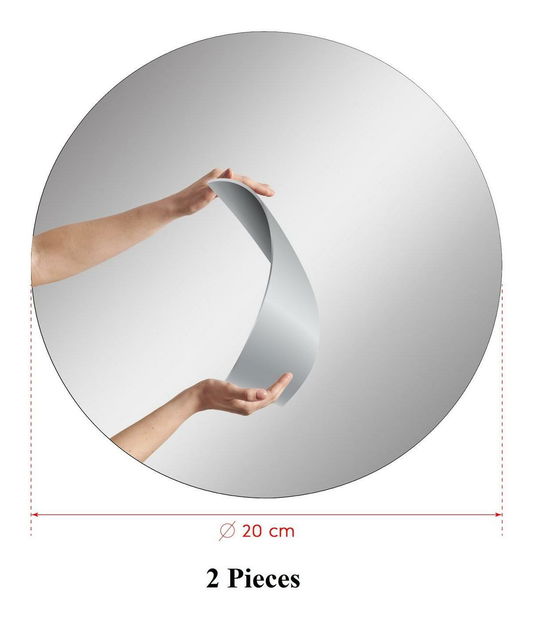 Set 2ks. zrkadiel Moluvu 2 (strieborná) 