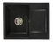 Kuhinjski sudoper Dalgam (crna + tekstura) (sa 2 otvora za bateriju) (D)