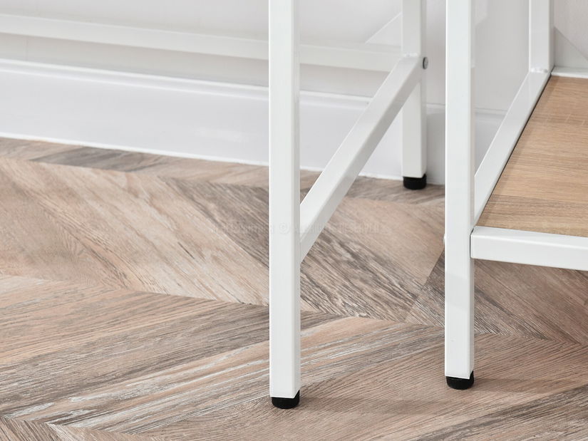 PC asztal Kaplan (tölgy + fehér)