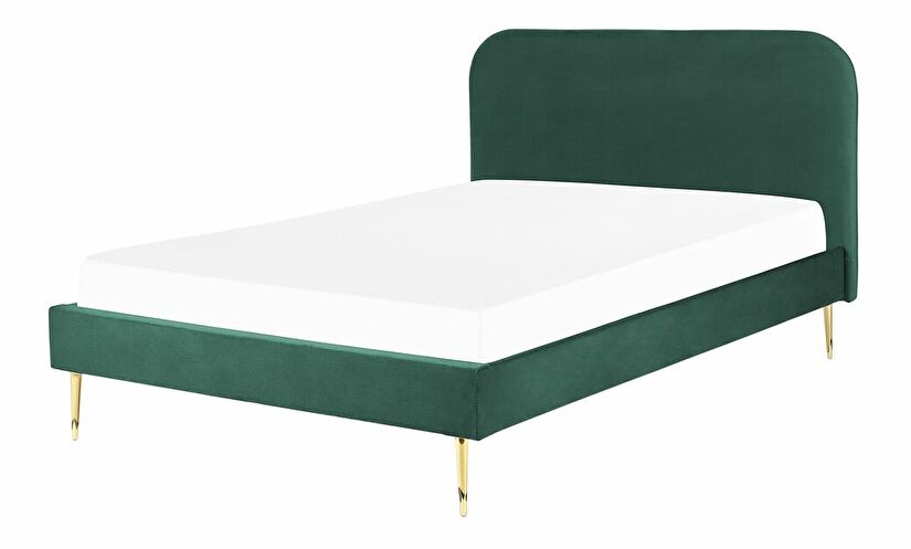 Manželská posteľ 140 cm Faris (zelená) (s roštom)