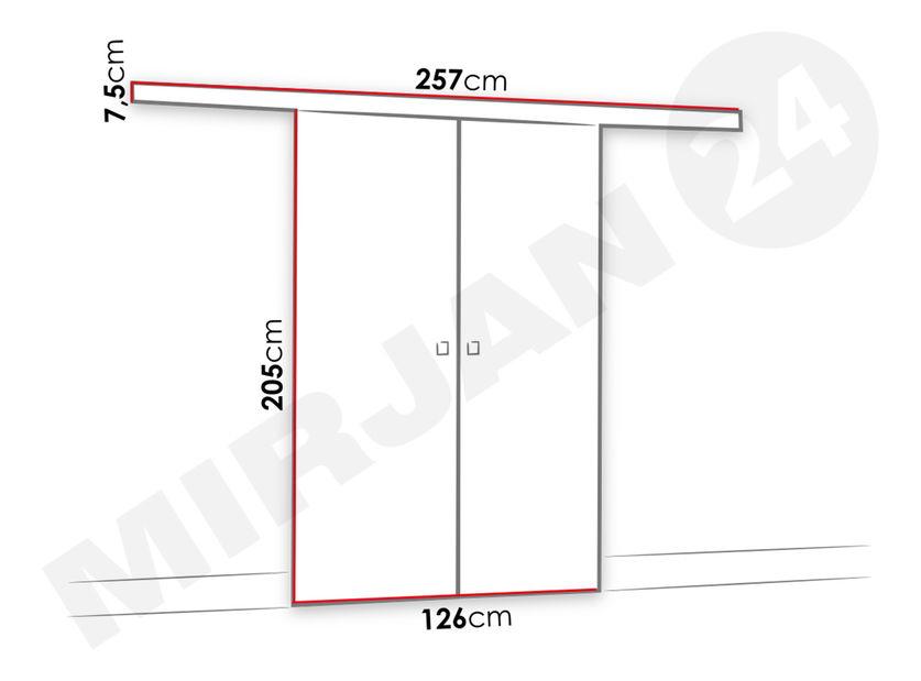 Posuvné dvere Mereno Duo 120 *výpredaj