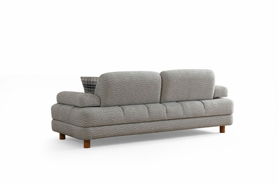 Rozkladacia pohovka Nicel (sivá + modrá) (s úl. priestorom)