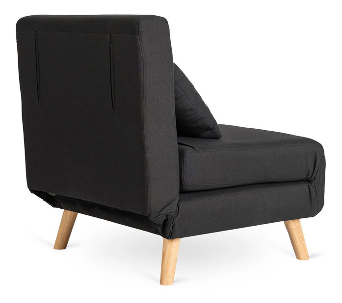 Széthúzható fotel Motecacleta 1 (fekete) 