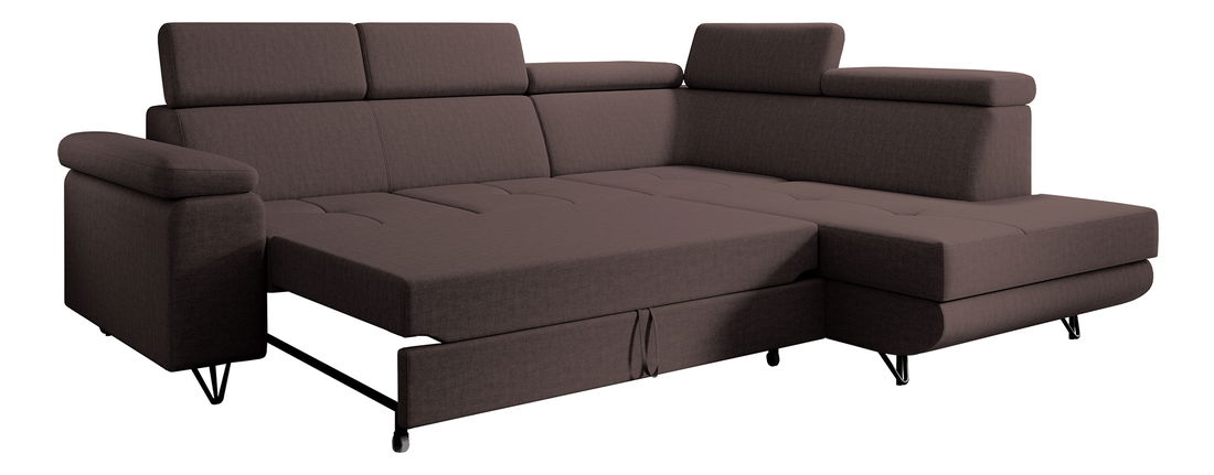 Széthúzható ülőgarnitúra Jopo (barna) (J) 