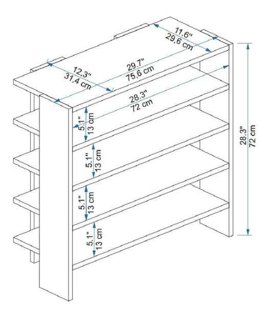 Ormarić za obuću Dasali (atlantski bor)