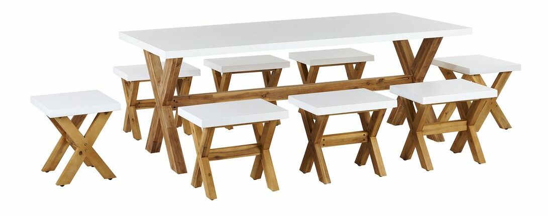 Záhradná zostava Olga (biela + čierna)