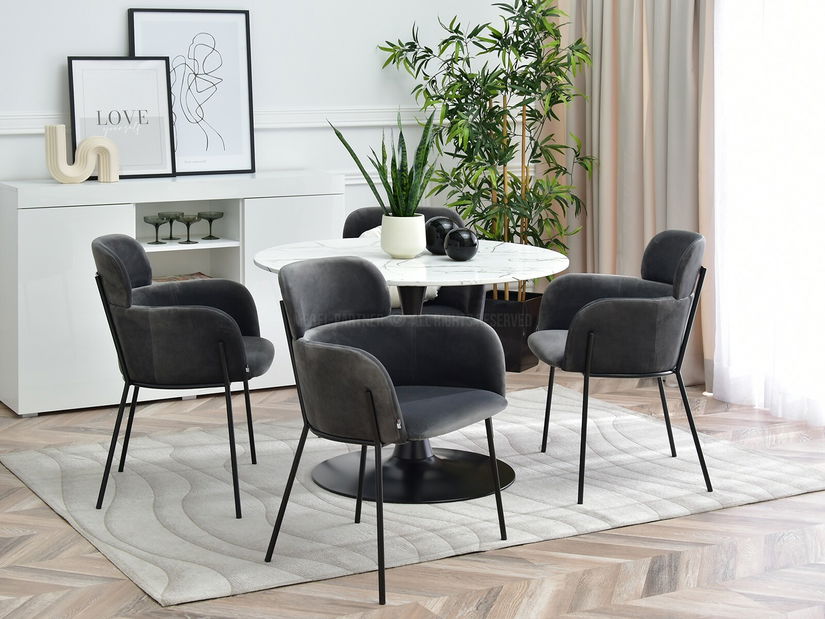 Stolica Baggie K (grafit + crna)