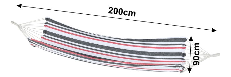 Mreža za ljuljanje Hismena (prugasti uzorak) 