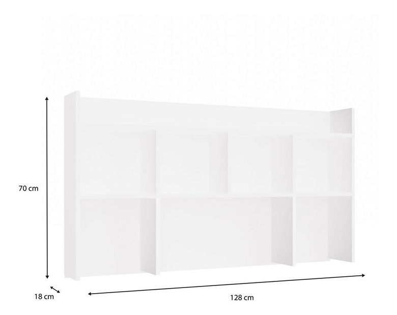 Nadstavba na PC stolík Navegacion 2 (biela)