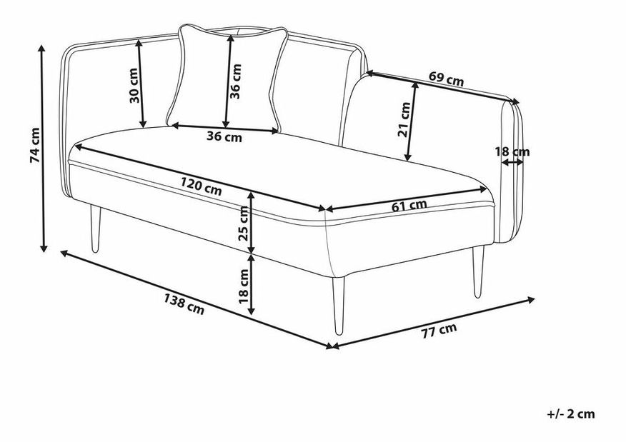 Sofa Cheza (bež) (L)
