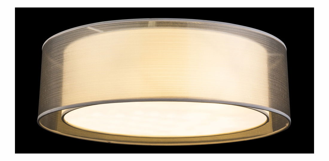  Stropné/nástenné svietidlo Theo 15190D6 (moderné/dizajnové) (nikel + sivá)