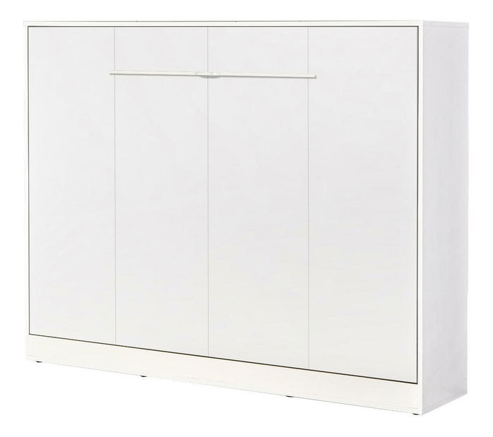 Sklápacia posteľ 140 Perfecto II (biela + biela + biela) (horizontálna) (bez osvetlenia)