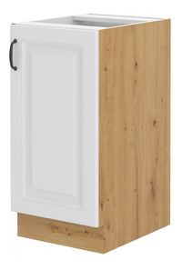 Dulap inferior de bucătărie Sheila 40 D 1F BB (Stejar artisan + Alb)
