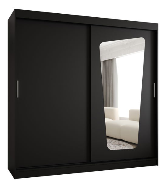 Ormar za garderobu 200 cm Mokka (crna)