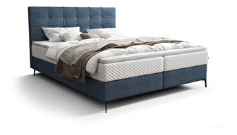 Egyszemélyes ágy 120 cm Infernus Comfort (kék) (ágyráccsal, tárolóhellyel)
