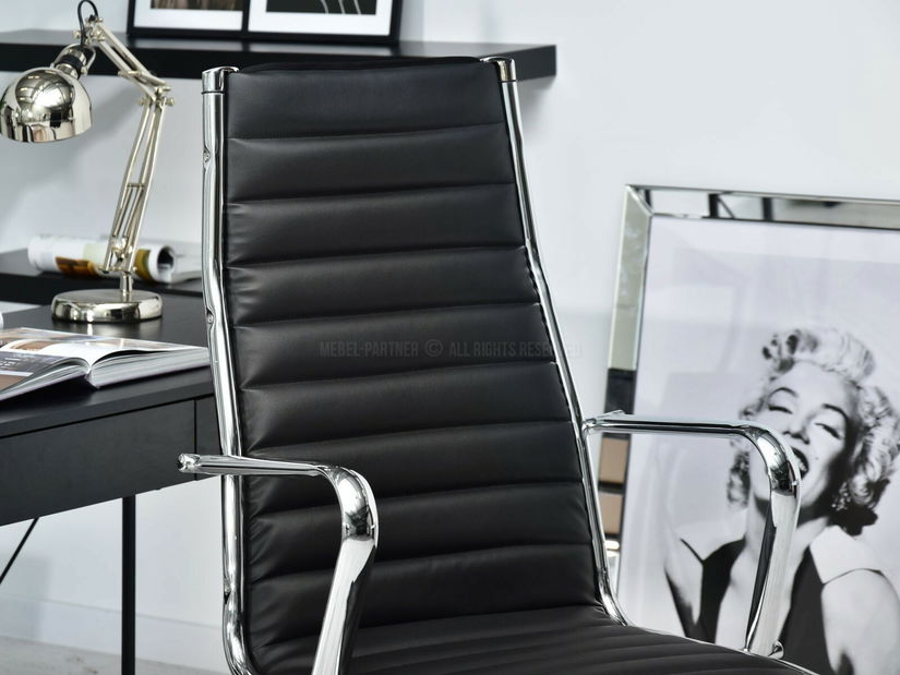Kreslo Berliner (čierna + chrómová)