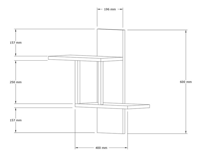 Polica Kilude (zafirov hrast)