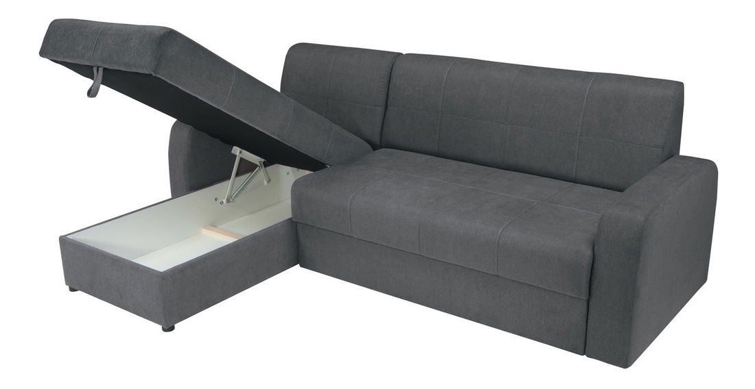 Rohová sedačka BRW Kirsten II 2F.URCBK (tmavosivá) (L)