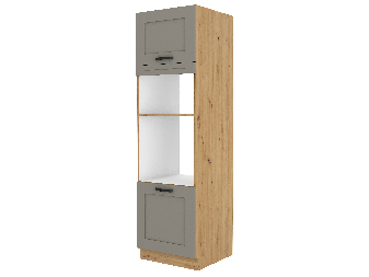 Dulap de bucătărie pentru alimente Lucid 60 DPM 210 2F (Stejar artisan + claygrey)