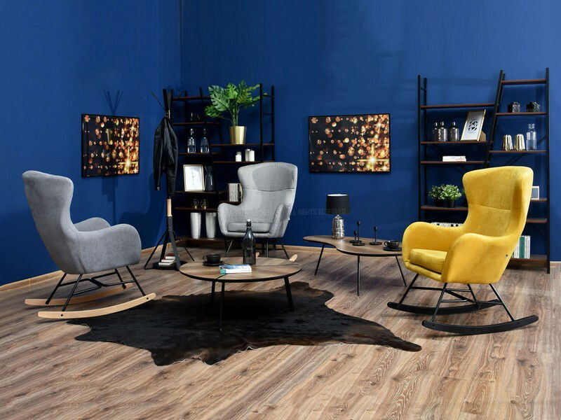 Fotel Nesia (sárga + fekete bükk)