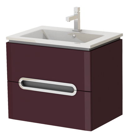 Fali fürdőszoba szekrény mosdóval Costa Pr-65 C