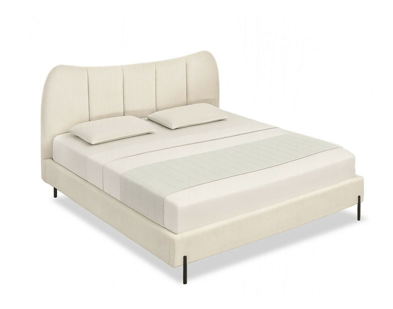 Bračni krevet 160 cm Golpe 160 (krem + crna)