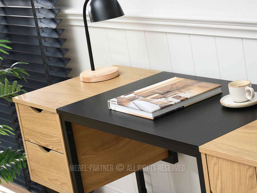 PC stol Loftego (hrast + crna)