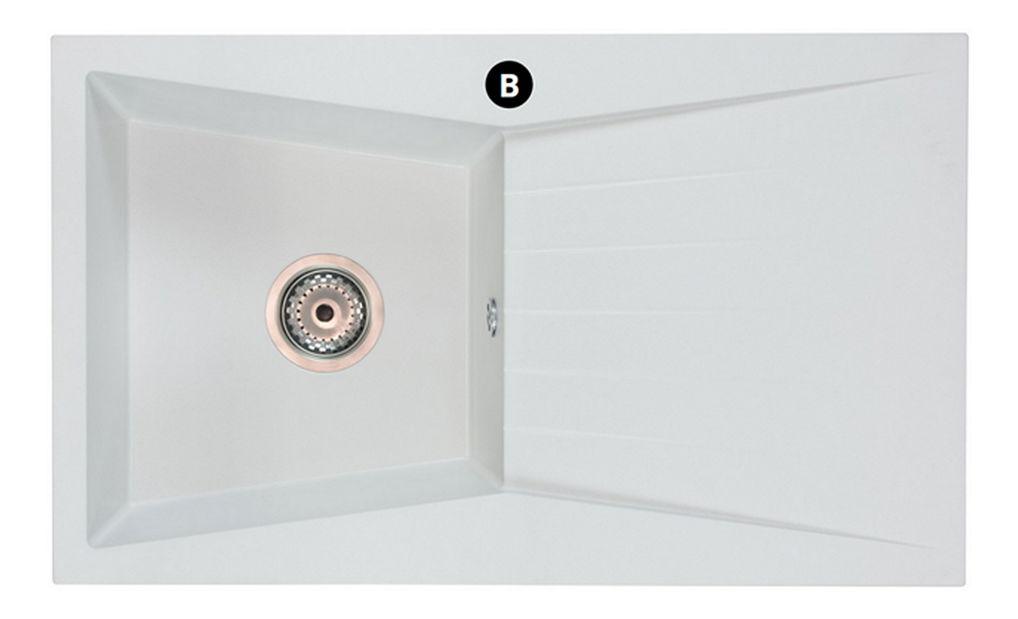 Mosogató Ragod (szürke) (1 csaplyukkal) (J)
