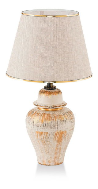 Lampă de masă Noxortta 2 (crem + Auriu)