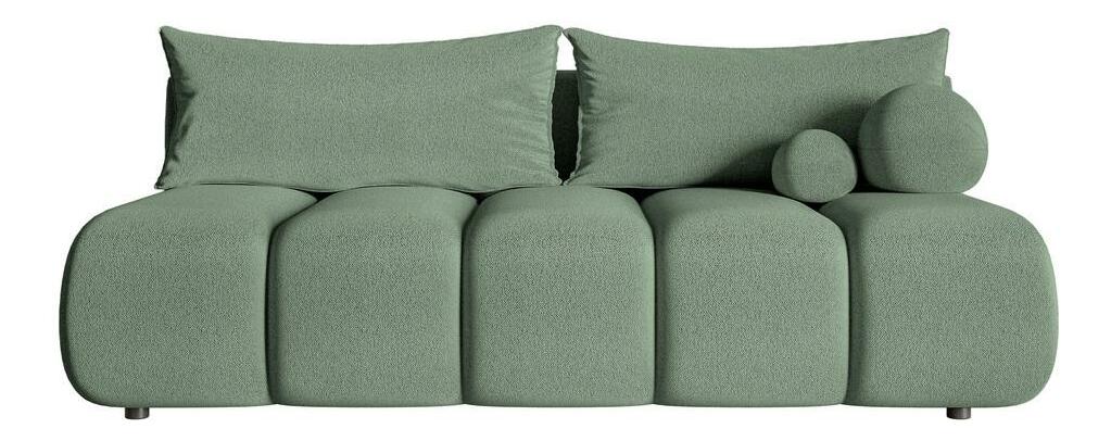 Canapea trei locuri Didier mini (verde marin + negru)