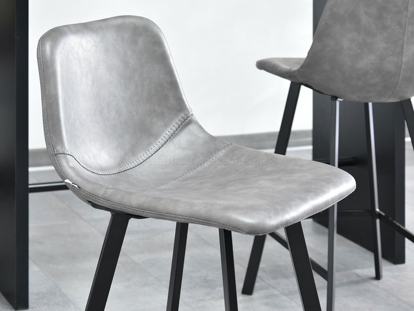 Stolička Gina (sivá + čierna)