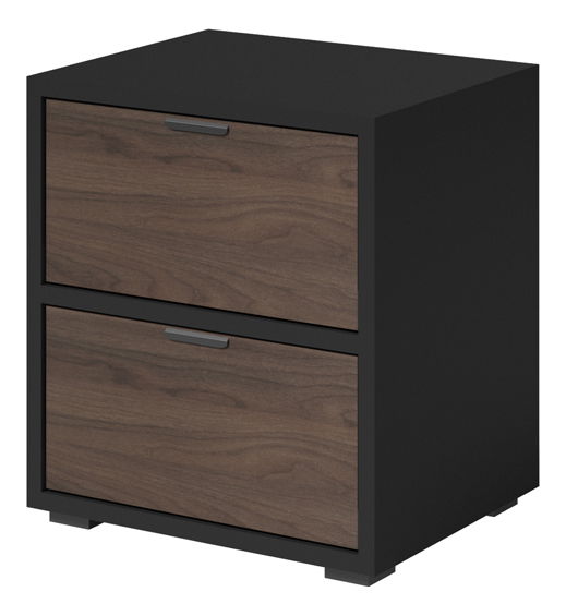 Noptieră Verania V7 (Negru + nuc)