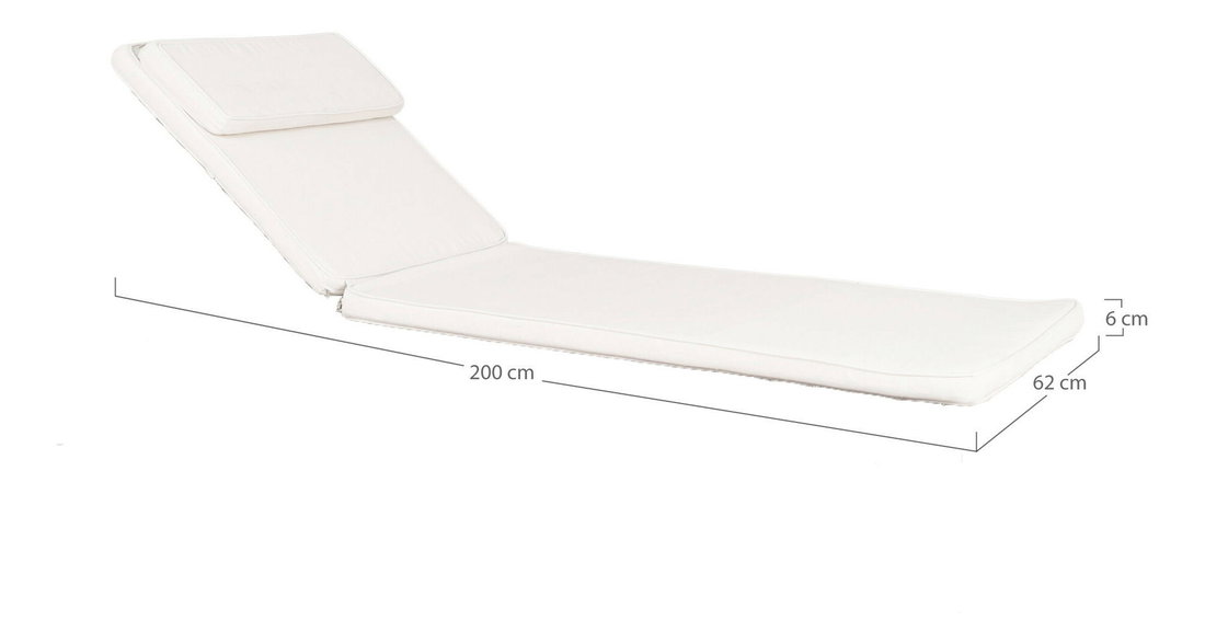Podsedák na lehátko Adolina 1 (biela)