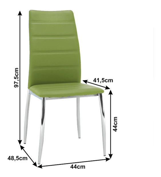Scaun de sufragerie Deloros (verde)