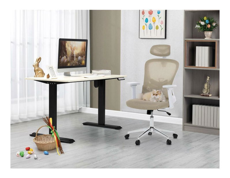 Kancelárske kreslo Kralmen (béžová)