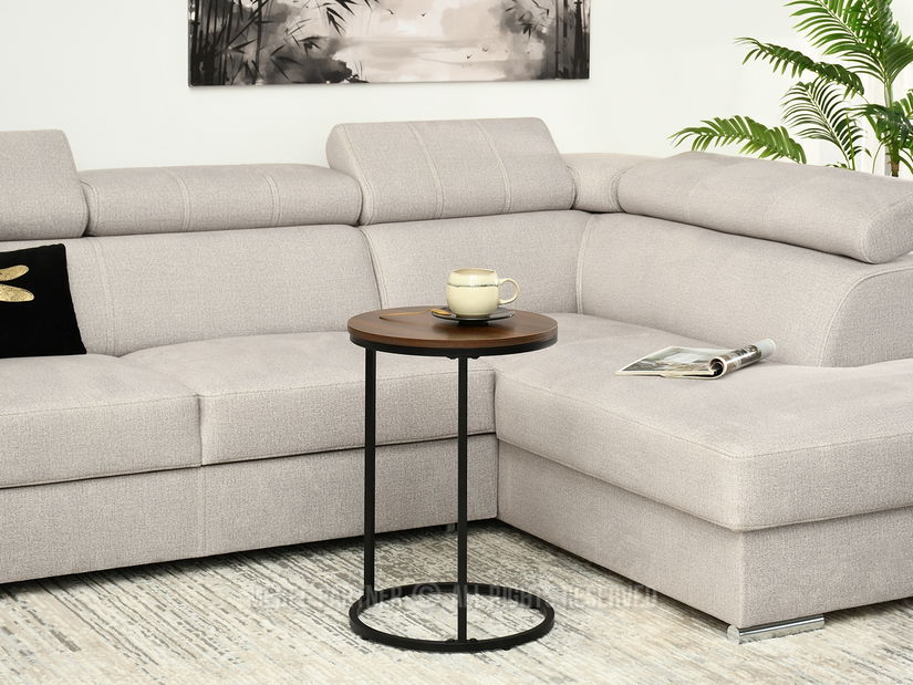 Dohányzóasztal Corden (dió + fekete)