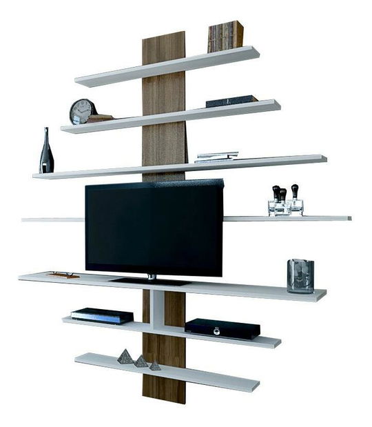 Mobilier living Ziva 1 (alb + nuc)