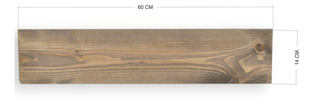 Dekoratívna nástenná polica Dupone 12 (orech) 