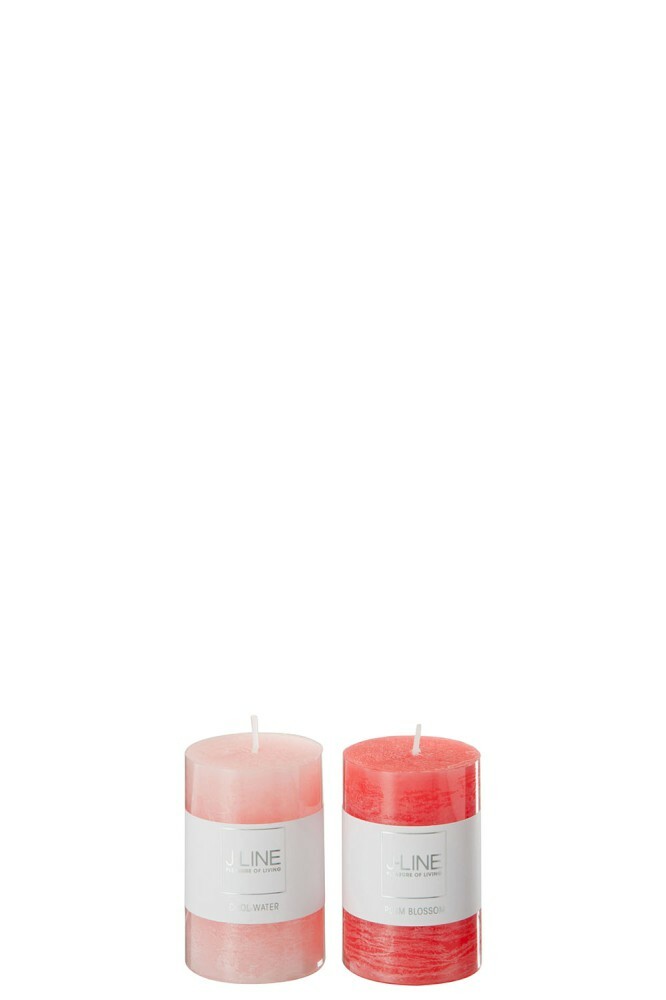 Sviečka Jolipa (5x5x8cm) (Fuchsia) (2ks)