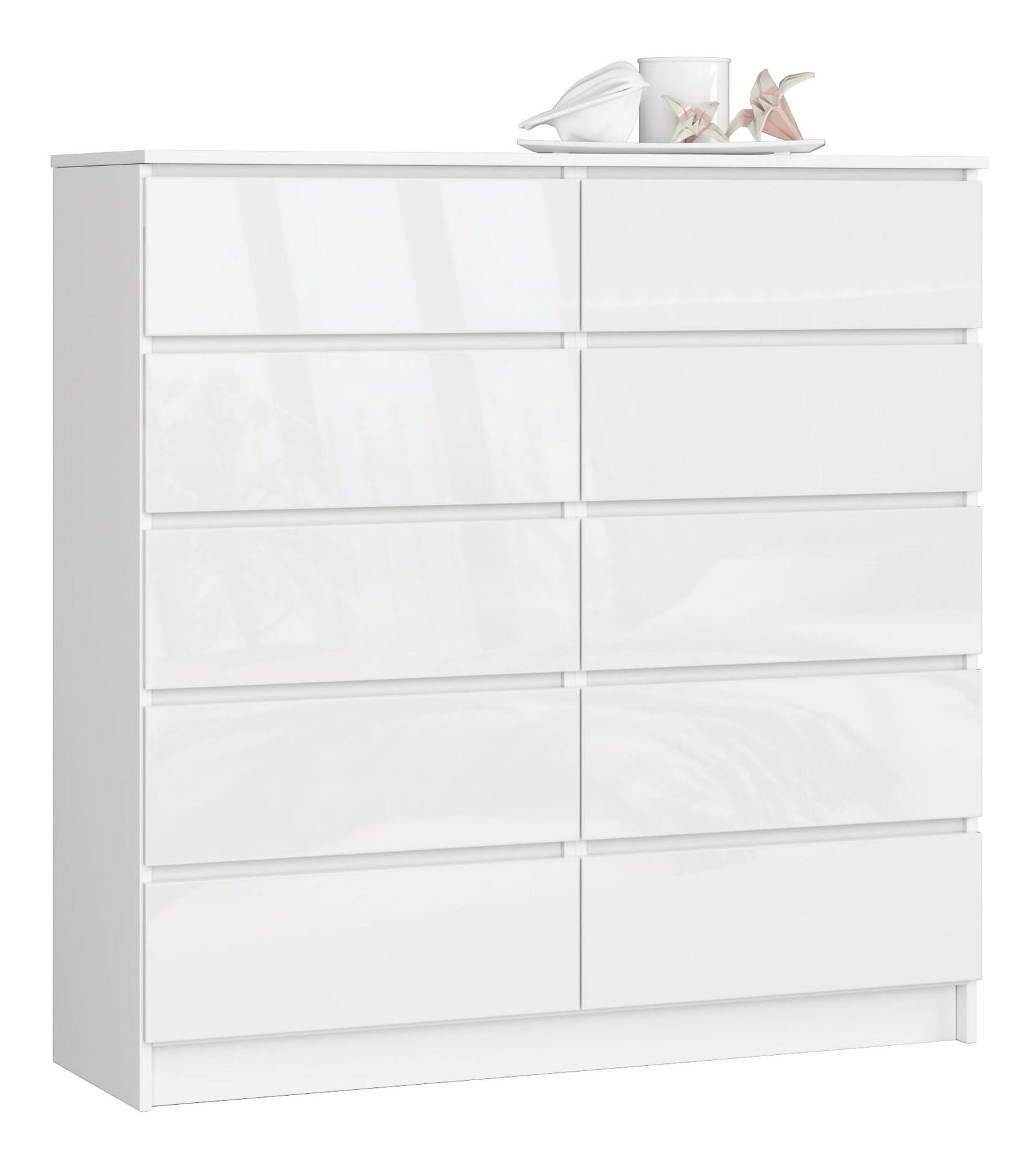 Komód Kapil III (fényes fehér)