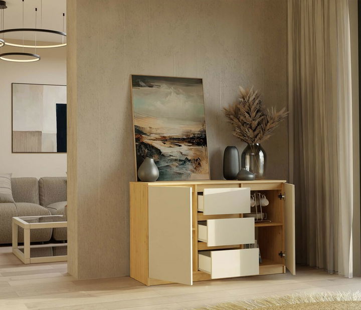 Komoda Musecalo 11 (hrast artisan + kašmir)