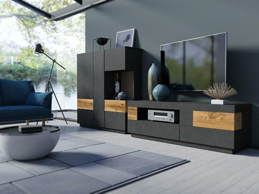 Mobilier living Stacey Typ 15 (matera + stejar wotan)