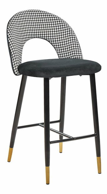 Set barskih stolica (2 kom.) Fabian (crna + bijela)