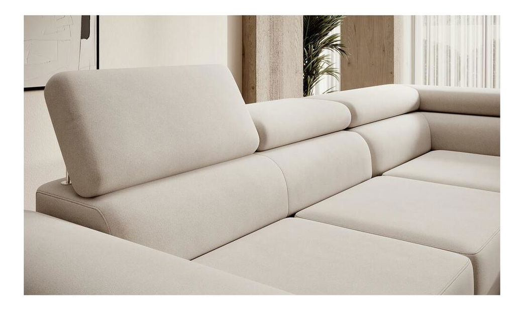 Colțar Stiletto (D) (bej + argintiu)