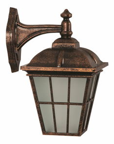 Vonkajšie nástenné svietidlo Brad (hnedá)