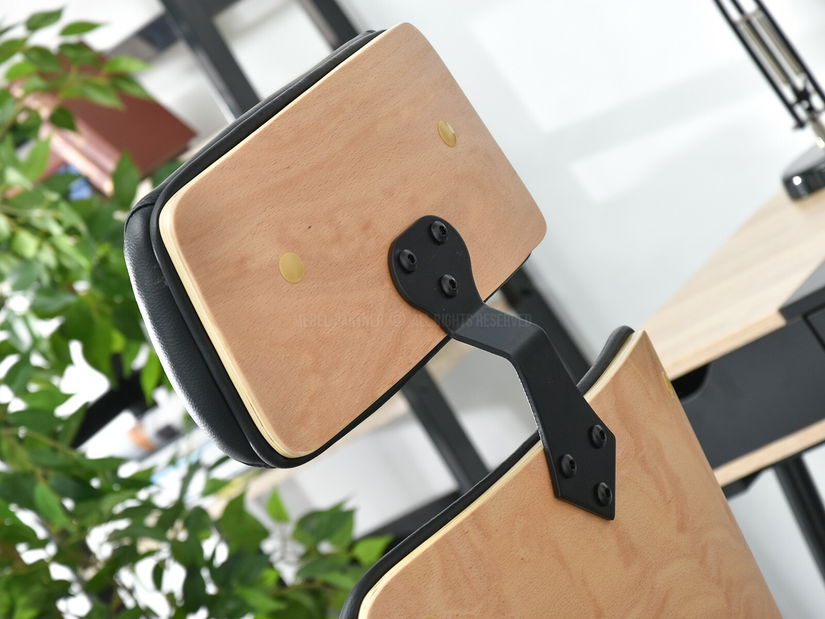 Fotelja Franc (crna bukva + krom)