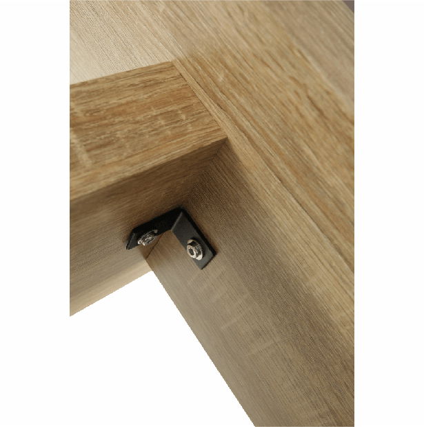 Jedálenský stôl 160 cm Farni (biela + dub sonoma)