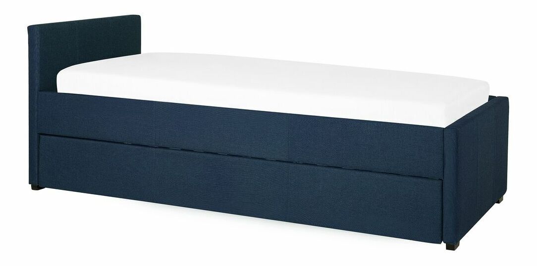 Széthúzható ágy 80 cm MERMAID (ágyráccsal) (kék)