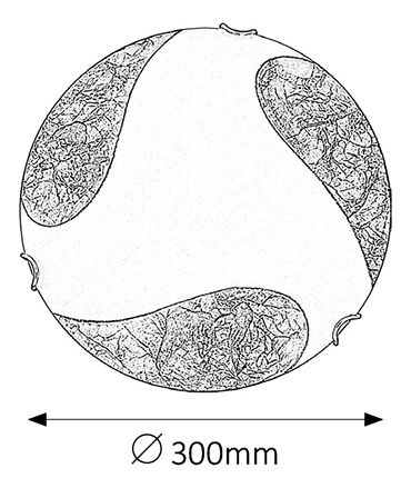 Aplică Art Gold 1941 (alb + auriu)