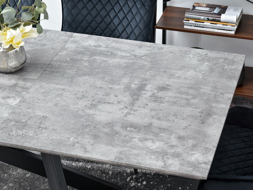 Étkezőasztal Timmy (beton + fekete)